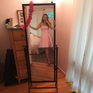 Vintage pink fit and flare dress